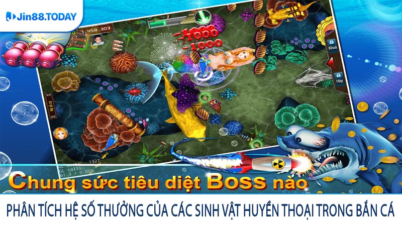 Phân tích hệ số thưởng của các sinh vật huyền thoại trong bắn cá